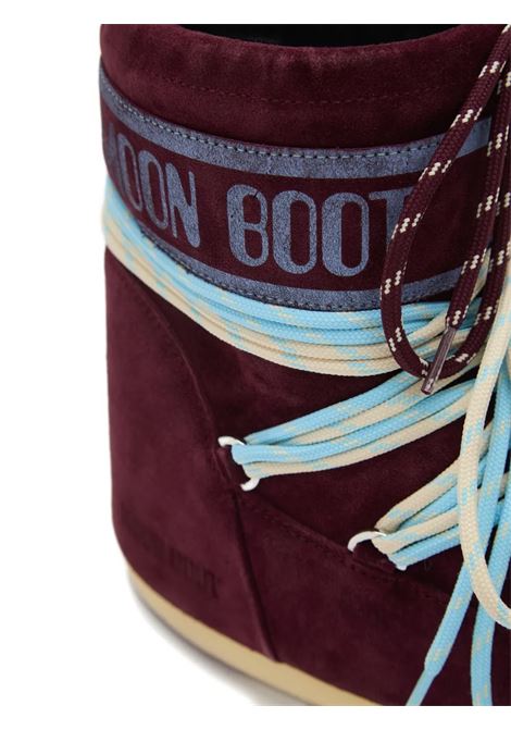 icon low suede woman burgundy MOON BOOT | 80D1409670D013